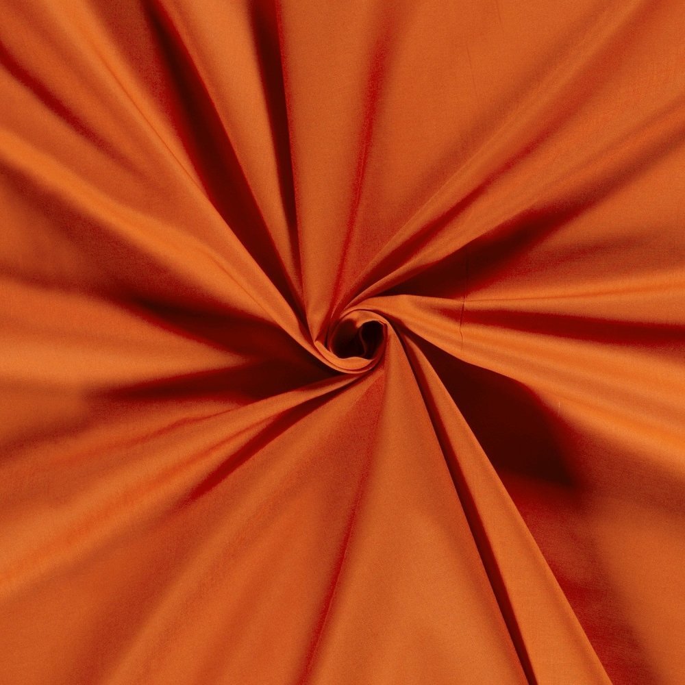 Baumwollstoff UNI-UNI-in-Orange-von-StoffRoyal.-SKU:-01805_136_Orange