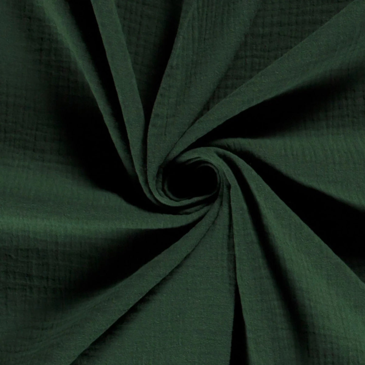 StoffRoyal Musselin UNI Stoffe – Vielfältige Farbvarianten (+38) für Kreatives Nähen, 100% Baumwolle, Ideal für Textilien, Meterware-UNI-in-Dunkel Grün-von-StoffRoyal.-SKU:-03001/028